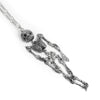 Articulated Silver Skeleton Necklace