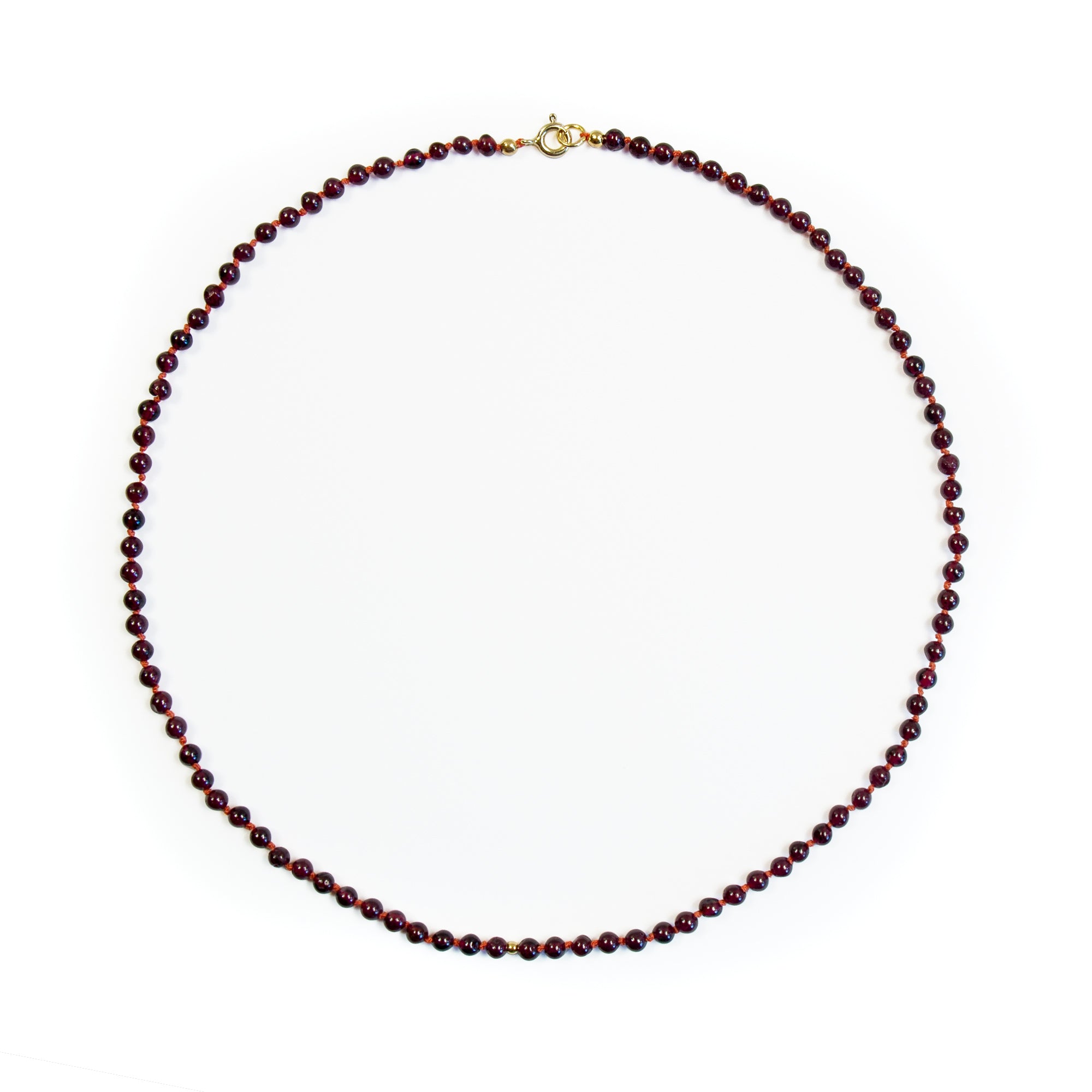 Garnet Beaded necklace